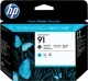 HP 91 printkop mat zwart en cyaan (Origineel)