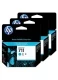 HP 711 3-pack cyaan (Origineel)