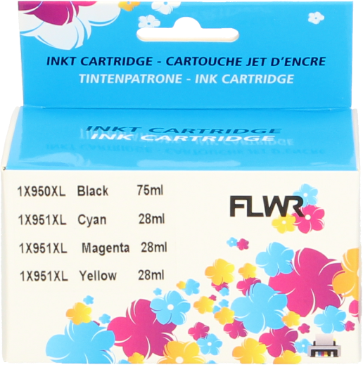 FLWR HP 950XL / 951XL 4-pack zwart en kleur