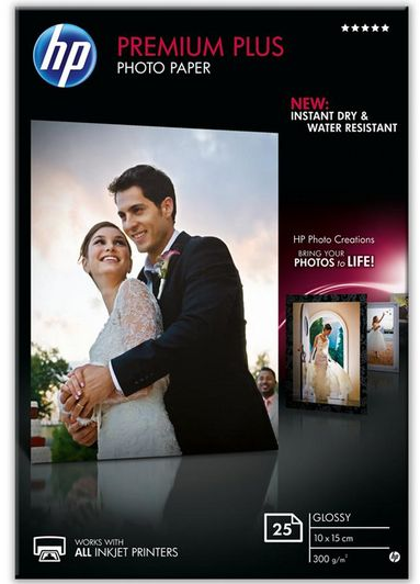 HP  Premium Plus fotopapier Glans | 10x15 | 300 gr/m² 1 stuks