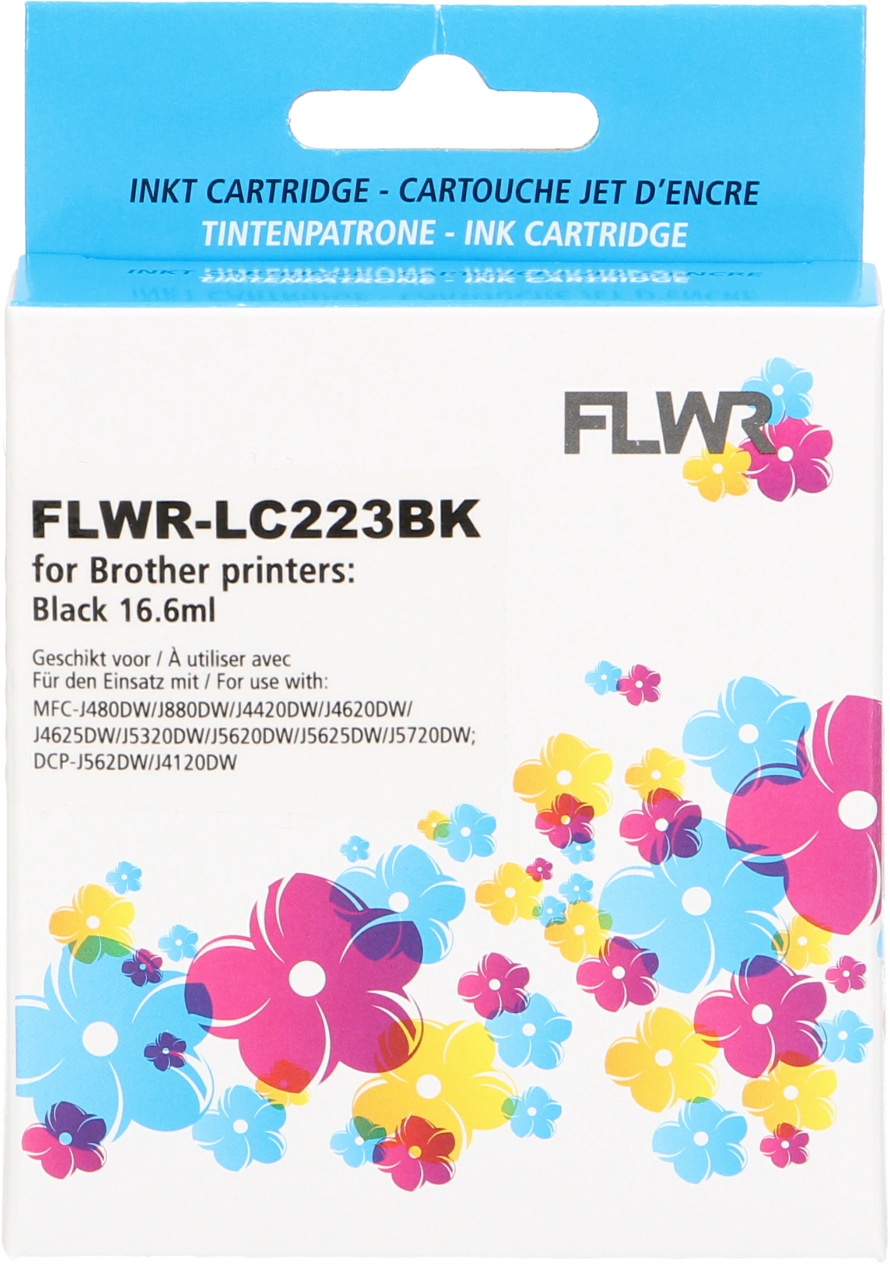 FLWR Brother LC-223BK zwart