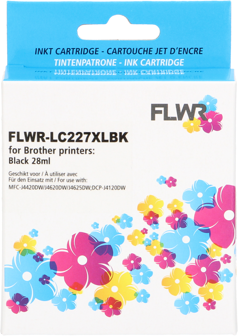 FLWR Brother LC-227BK zwart