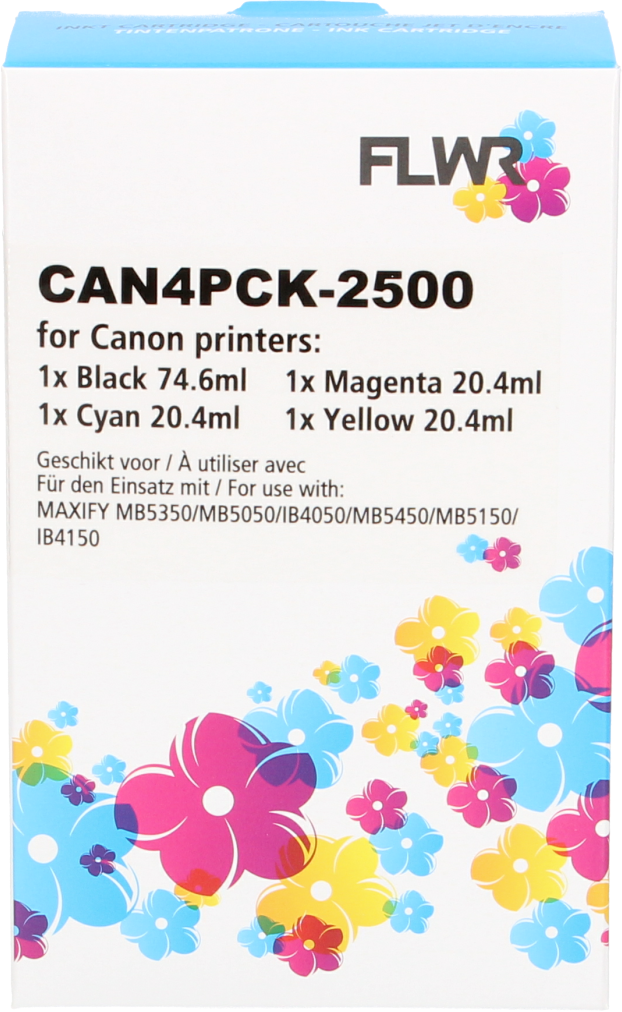 FLWR Canon PGI-2500XL Multipack zwart en kleur