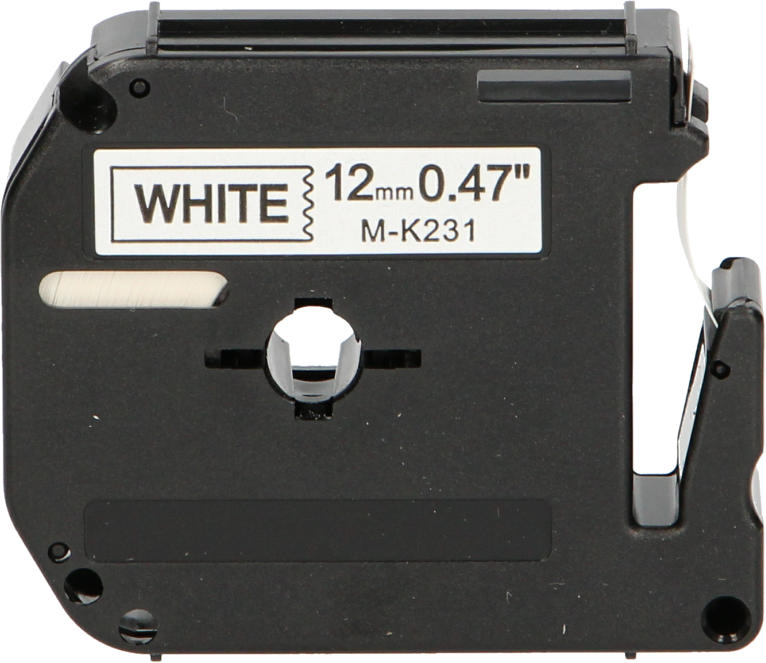 FLWR Brother  MK-231BZ zwart op wit breedte 12 mm