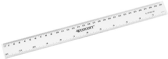 Westcott liniaal 30cm transparant