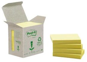 3M Post-it 38x51mm recycled 6-pack geel