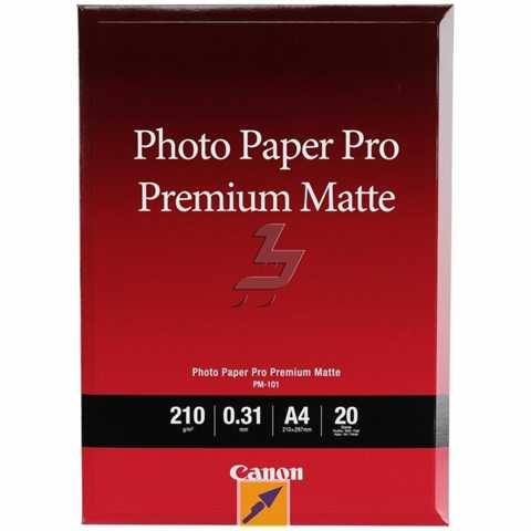 Canon  PM-101 Premium fotopapier Mat | A4 | 210 gr/m² 20 stuks