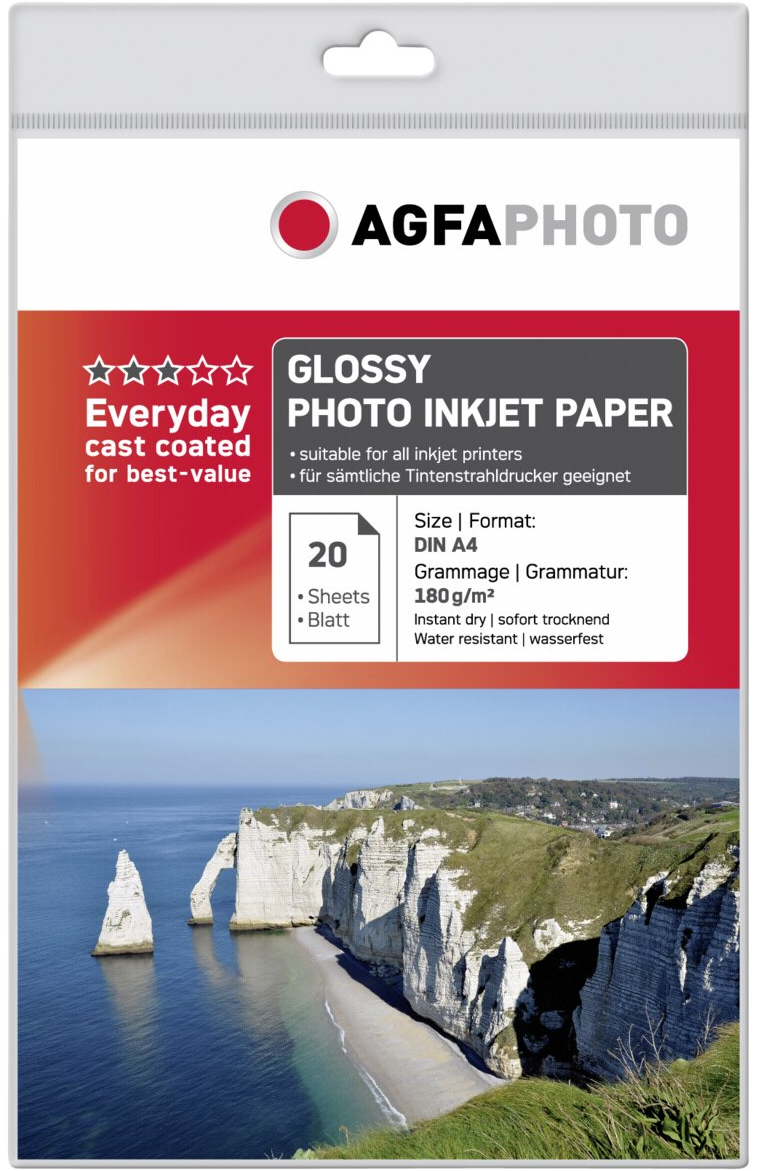 Agfa  Fotopapier Glans | A4 | 180 gr/m² 20 stuks