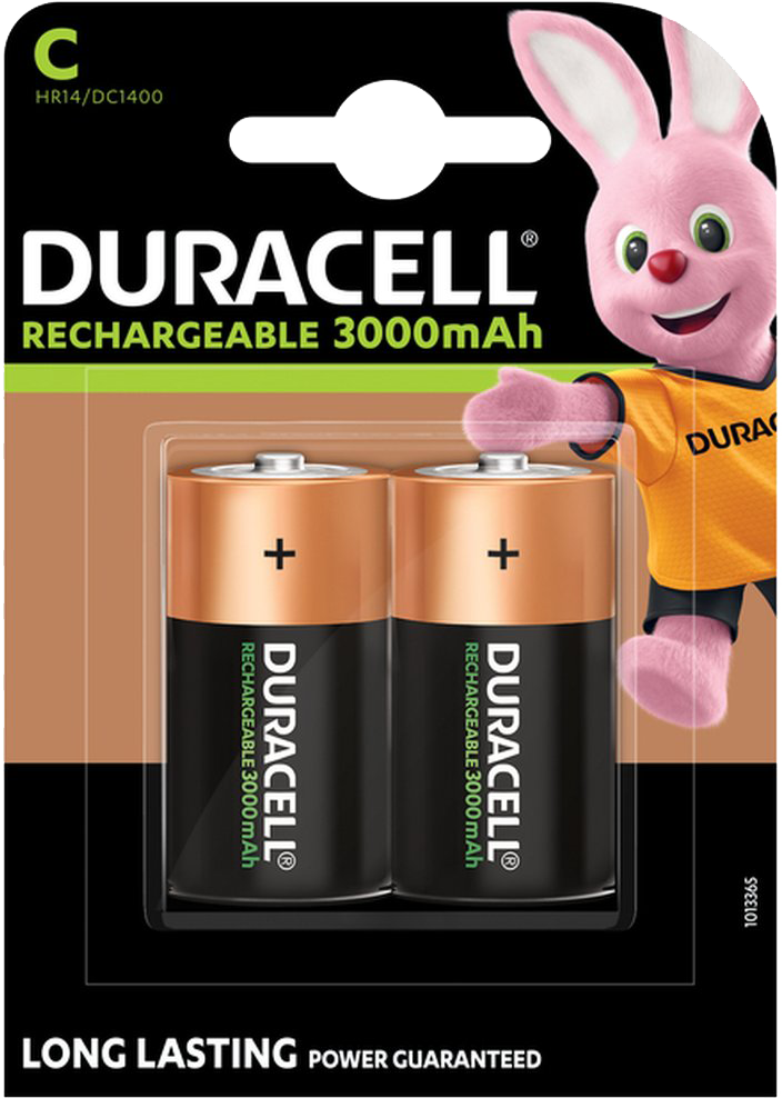 Duracell C HR14 Rechargeable 2 stuks, 3000 mAh