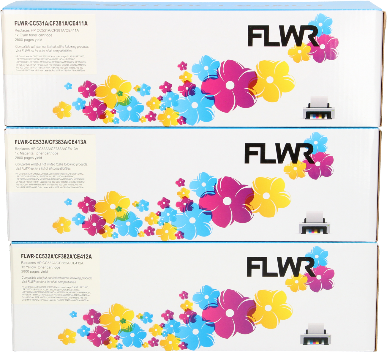 FLWR HP 312A 3-pack kleur