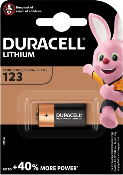 Duracell CR123 single pack