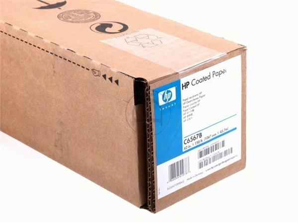 HP Coated Papier rol 42 Inch wit