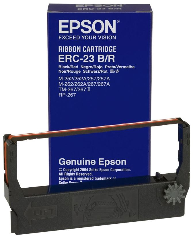 Epson ERC-23 B/R Lint mat zwart en rood