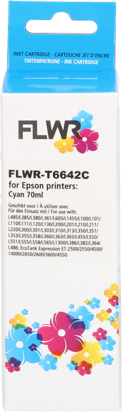 FLWR Epson T6642 cyaan