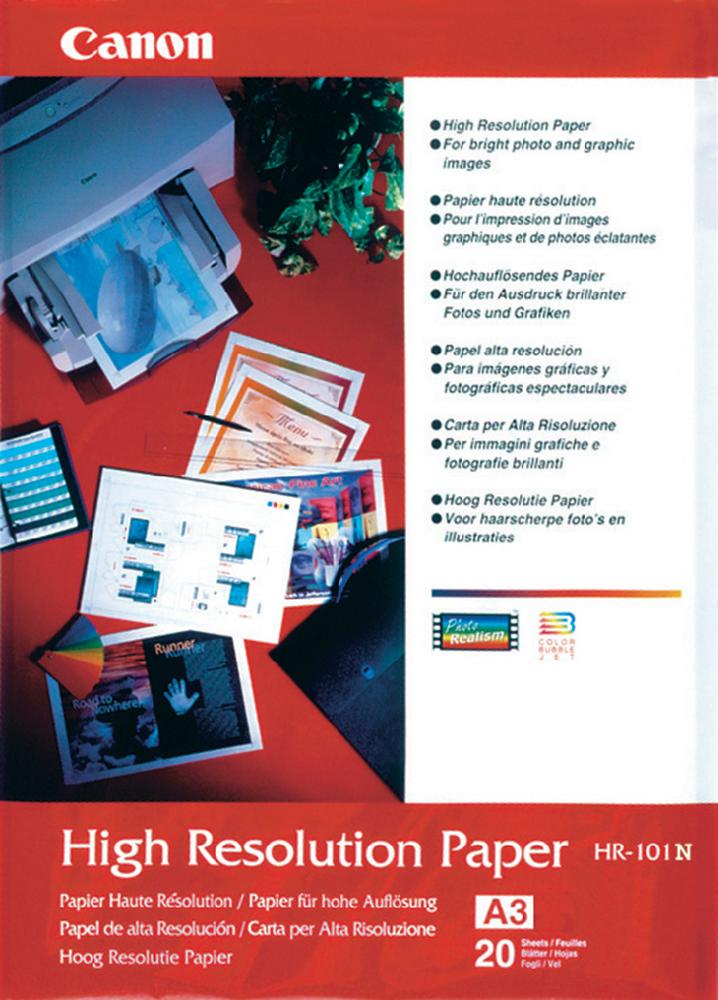 Canon  HR-101 Fotopapier High Resolution | A3 | 106 gr/m² 20 stuks