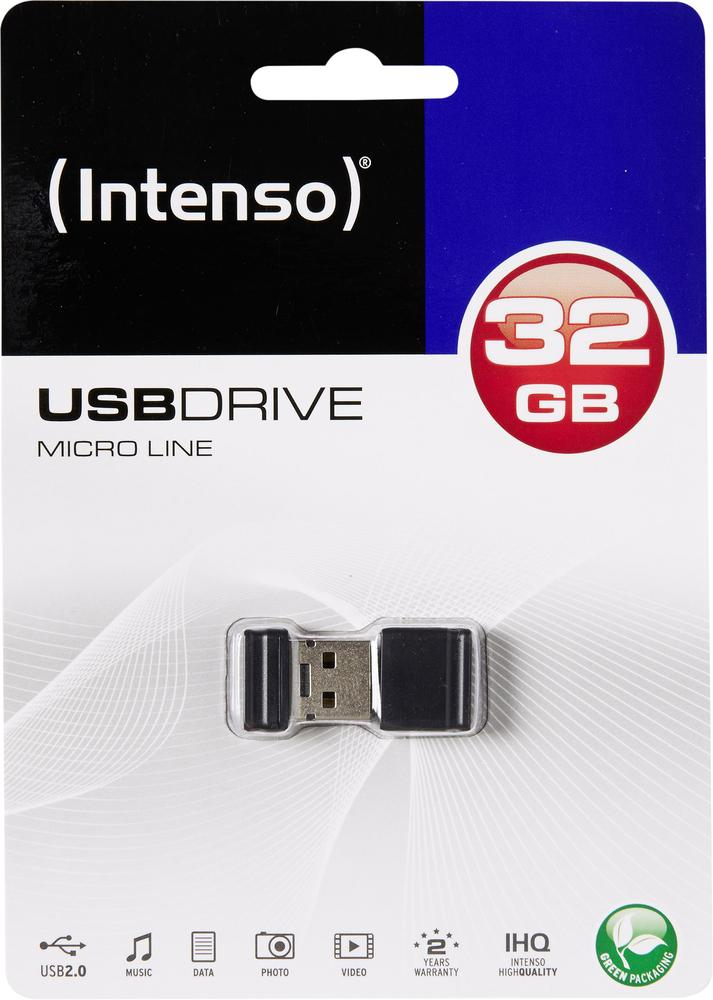 Intenso Micro Line USB-stick 32GB zwart
