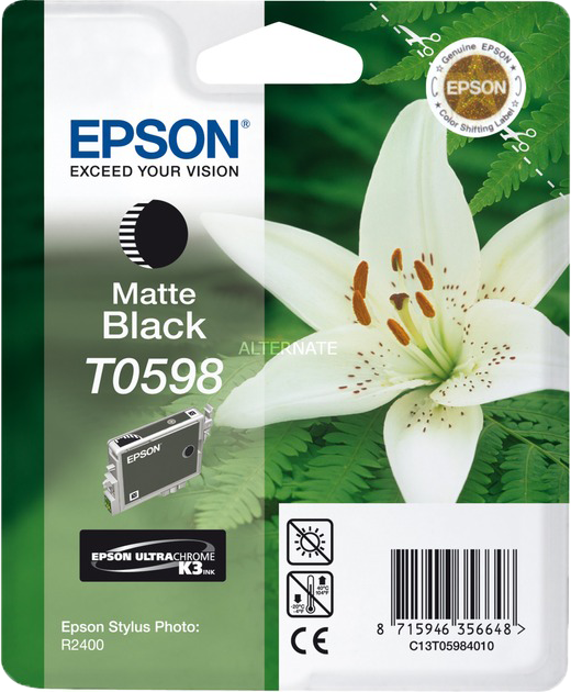 Epson T0598 mat zwart