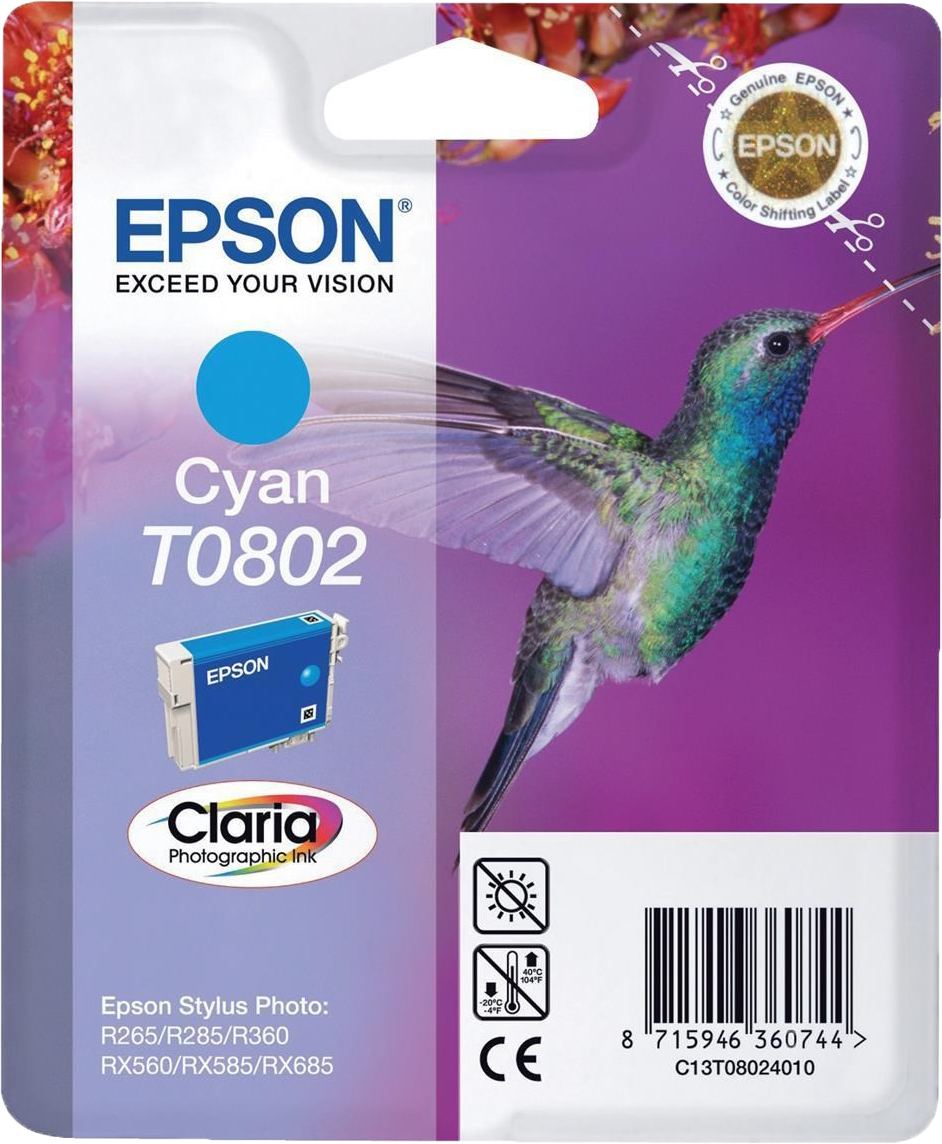 Epson T0802 cyaan