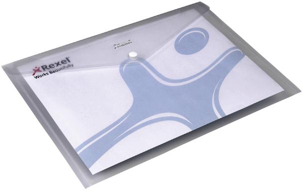Rexel Ice enveloppentas A4 transparant