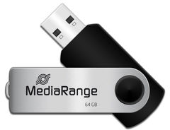 MediaRange USB flash drive 64GB zwart