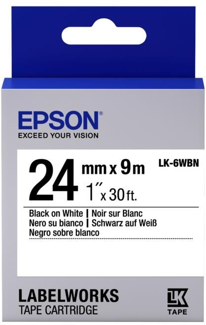 Epson  LQ-6WBN zwart op wit breedte 24 mm