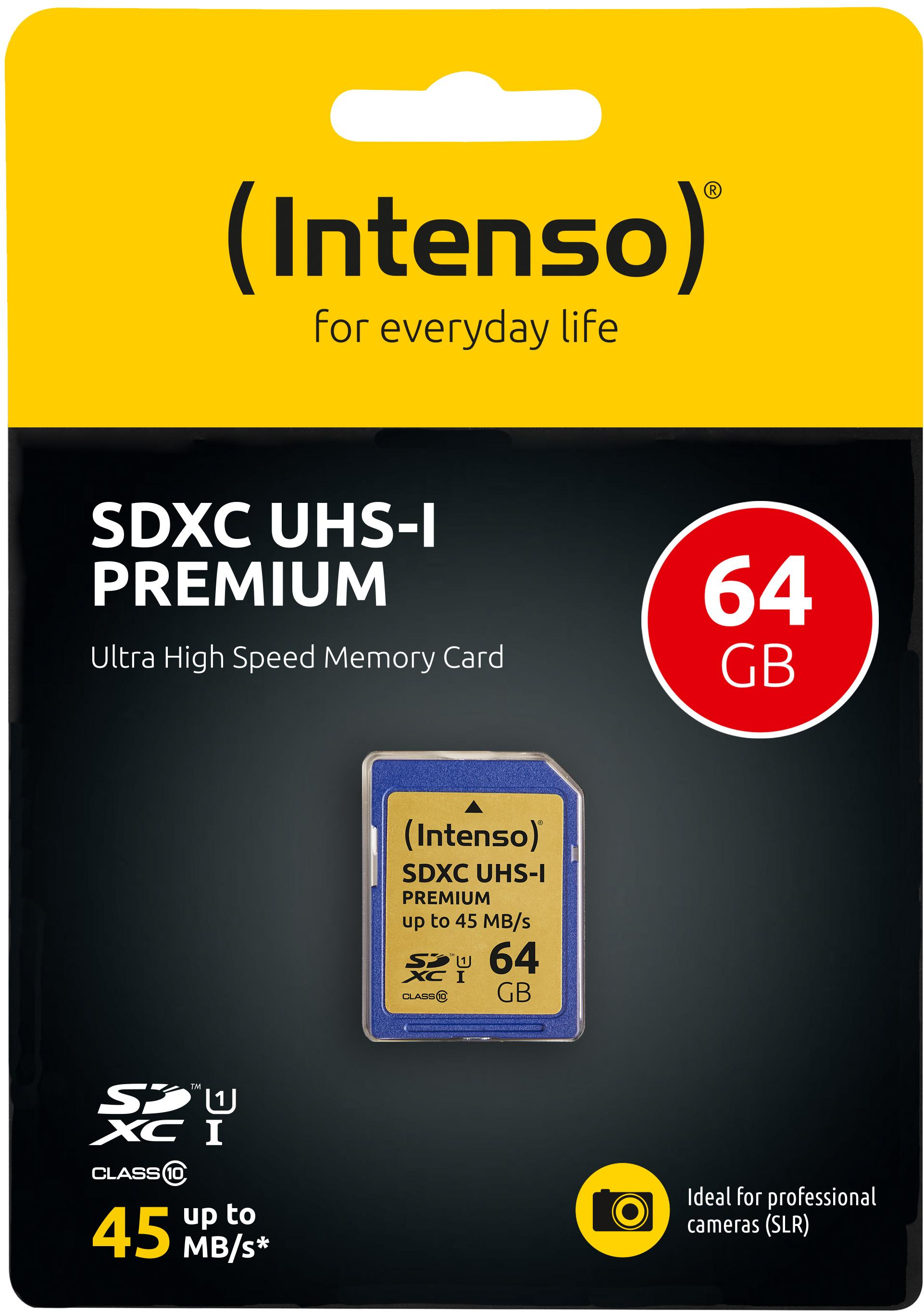 Intenso SDXC-kaart UHS-I Premium 64GB