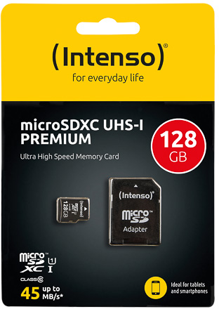 Intenso UHS-I micro SDXC kaart 128GB