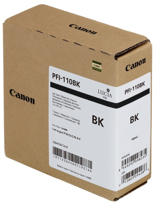 Canon PFI-110 inktfles zwart