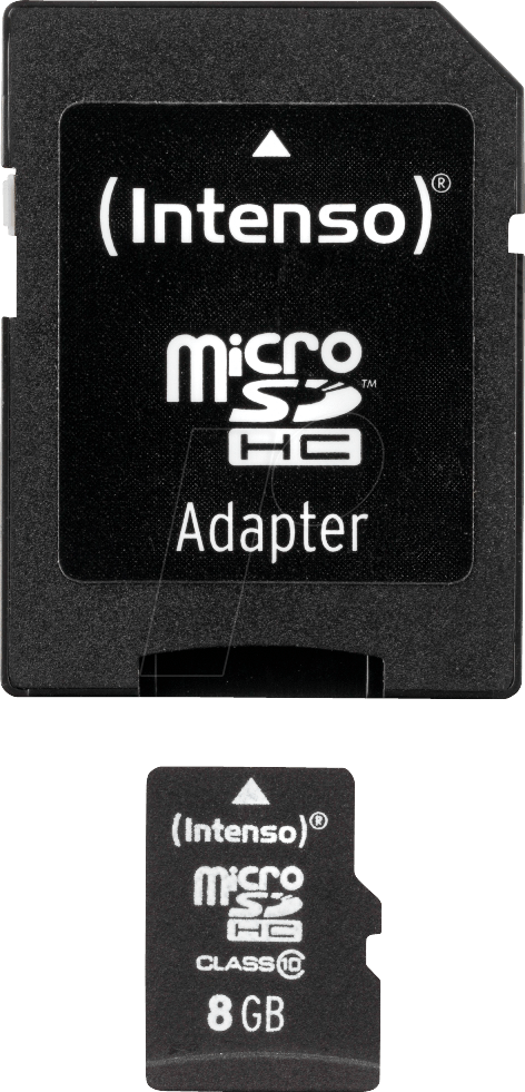 Intenso Micro SDHC kaart Class 10 8GB