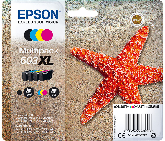 Epson 603XL Multipack zwart en kleur