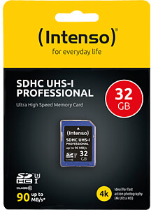 Intenso SDHC-kaart UHS-I Professional 32GB