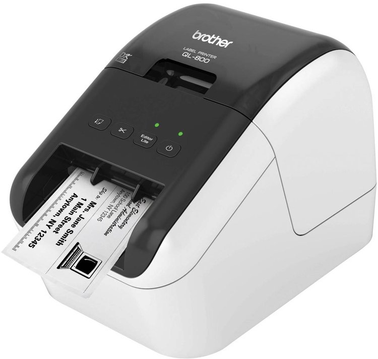 Brother QL-800ZG1 labelprinter grijs