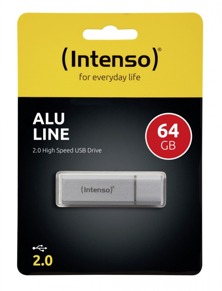 Intenso Alu Line USB stick 64GB zilver