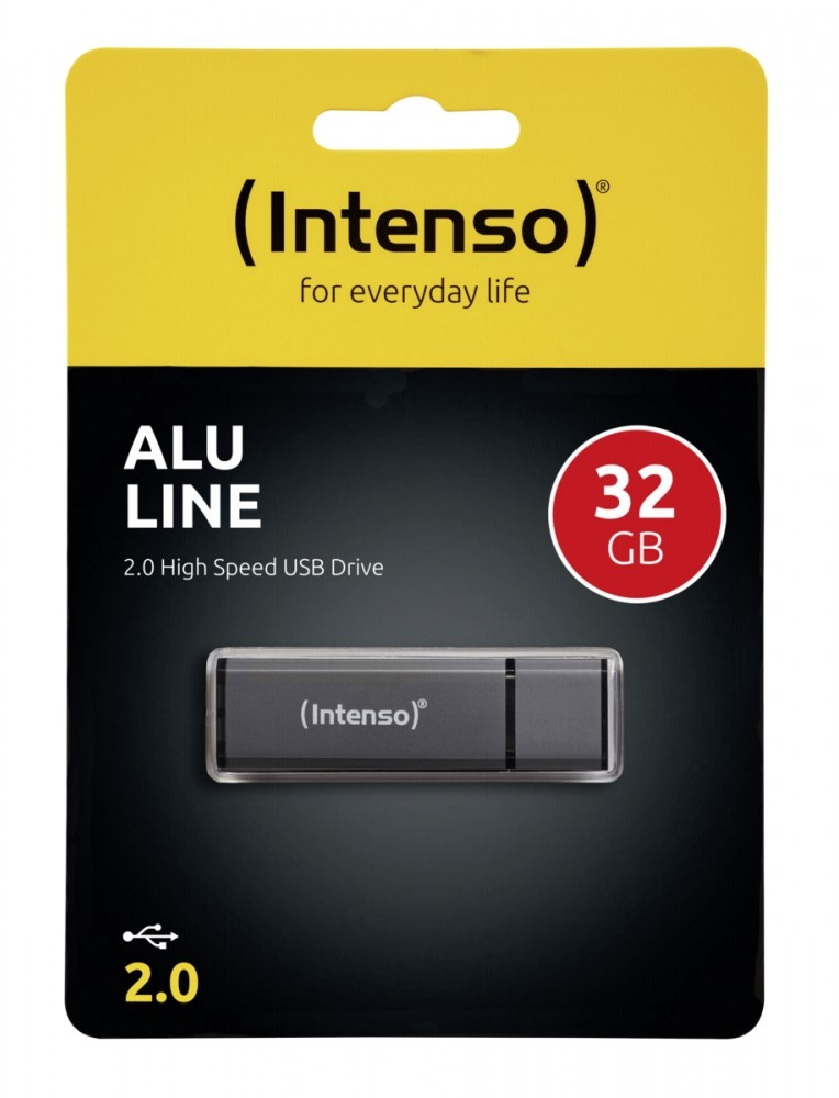 Intenso Alu Line USB stick 32GB Antraciet