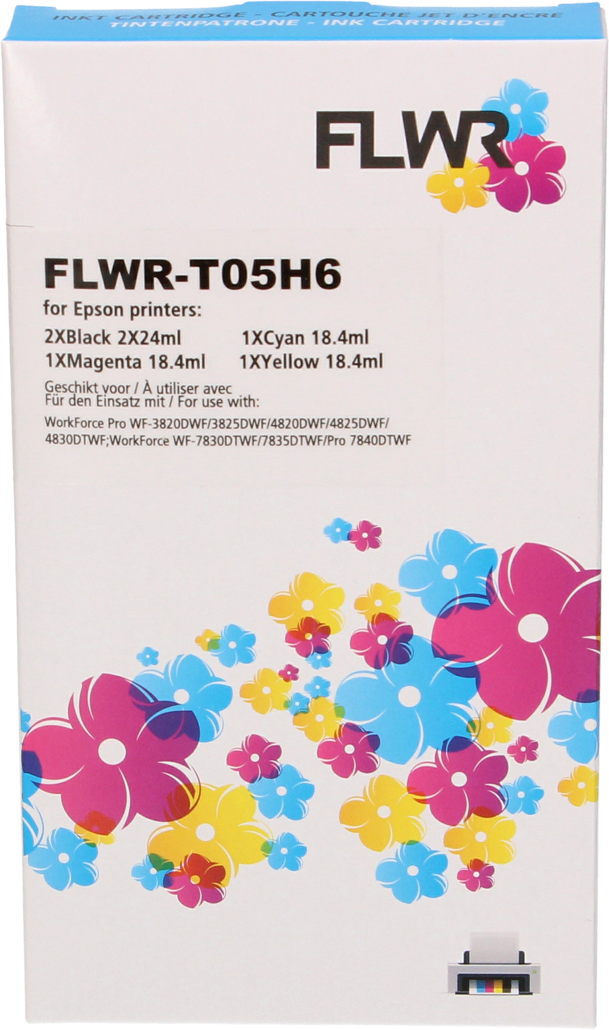 FLWR Epson 405XL 5-pack zwart en kleur