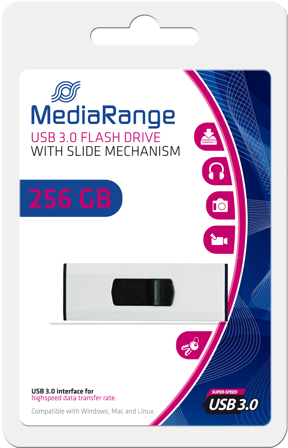 MediaRange USB 3.0 flash drive 256GB