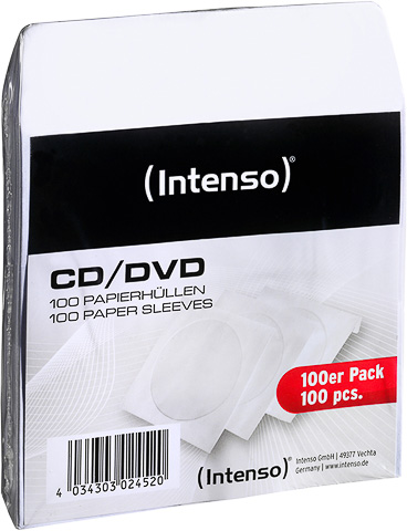 Intenso CD DVD Paper Sleeves wit