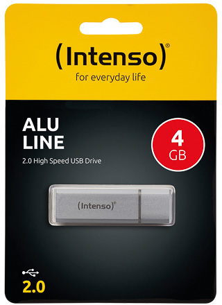 Intenso Alu Line USB Stick 4GB zilver