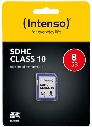 Intenso SDHC-kaart Class 10 8GB
