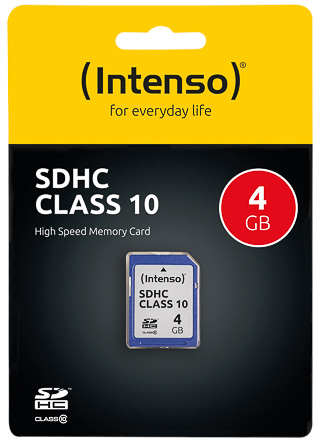 Intenso SDHC-kaart Class 10 4GB