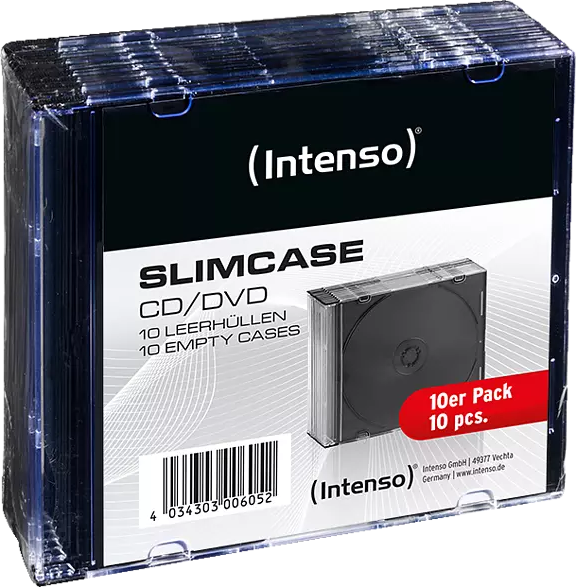 Intenso Slim Case CD/DVD transparant 10x