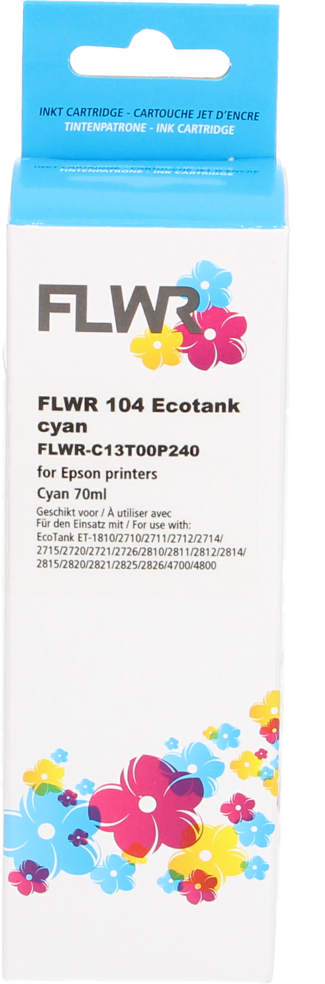 FLWR Epson 104 Ecotank cyaan