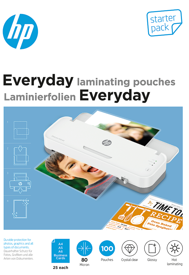 HP Everyday lamineerfolie set 80 micron