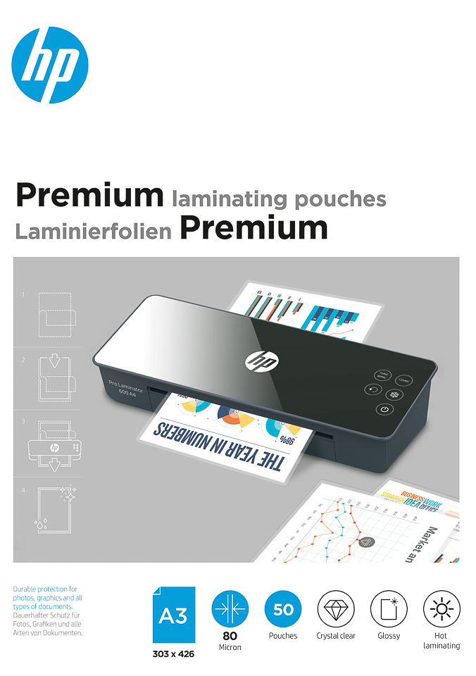 HP Premium lamineerfolie A3 80 micron