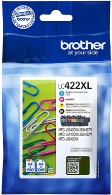 Brother LC-422XL valuepack zwart en kleur