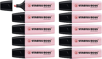 Stabilo Markeerstift Boss pastel roze 10-pack