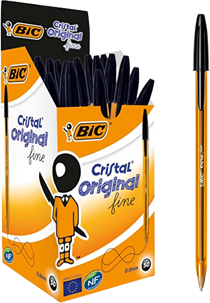 BIC Balpen Cristal Fine 50-pack zwart