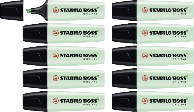 Stabilo Markeerstift Boss Pastel Groen 10-Pack