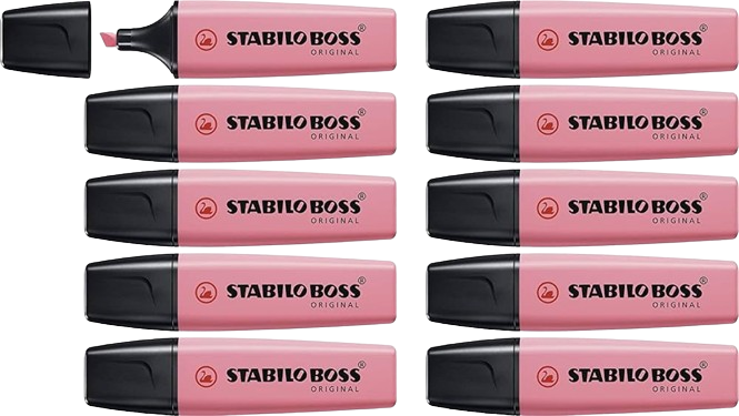 Stabilo Markeerstift Boss Pastel Kersenbloesem Roze 10-Pack