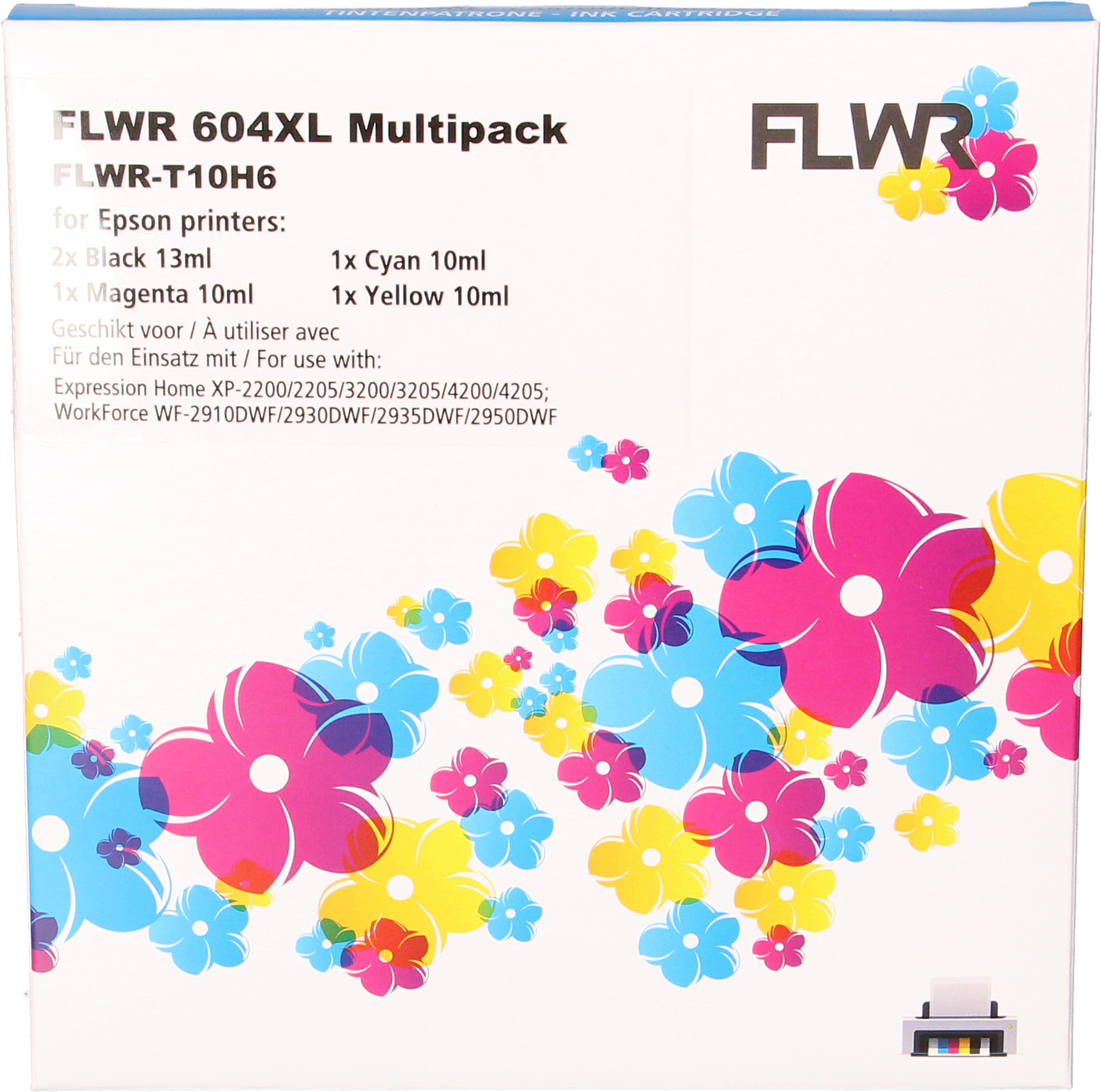FLWR Epson 604XL Multipack zwart en kleur